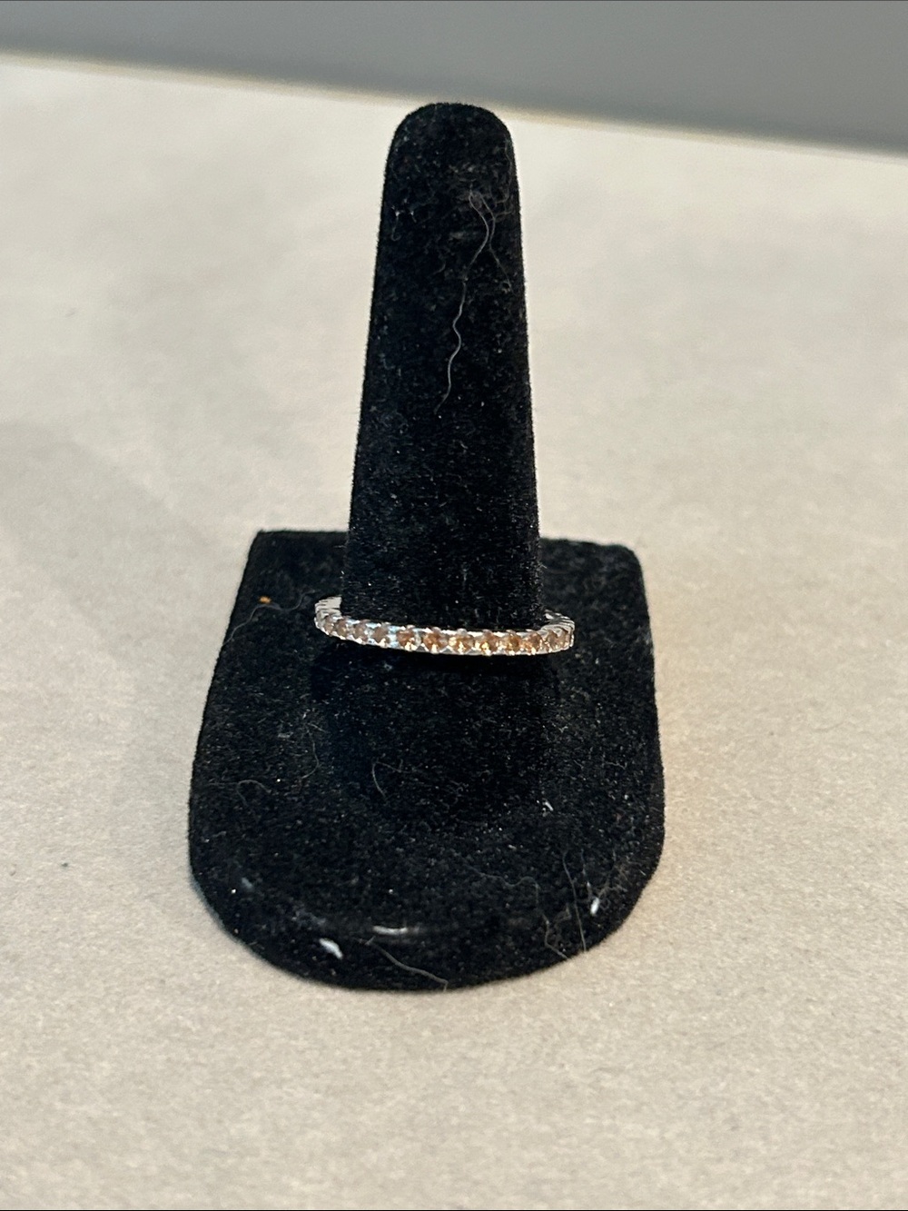 Sparkling Silver Crystal Eternity Ring - Women Jewelry